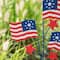 Glitzhome® 42" Patriotic Welcome Metal Flags Yard Stake